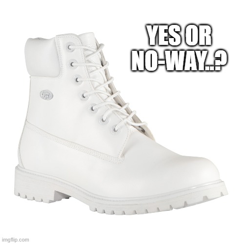 To White | YES OR NO-WAY..? | image tagged in lol | made w/ Imgflip meme maker