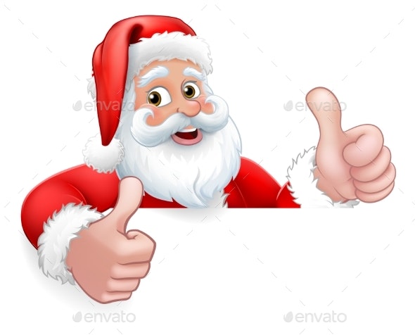 Thumbs up santy Blank Meme Template