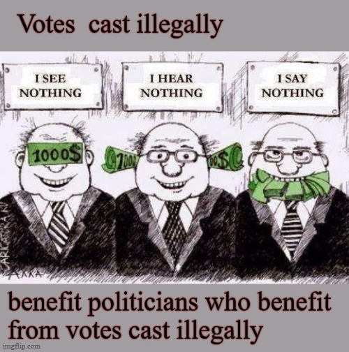 Illegally cast votes | image tagged in politics | made w/ Imgflip meme maker