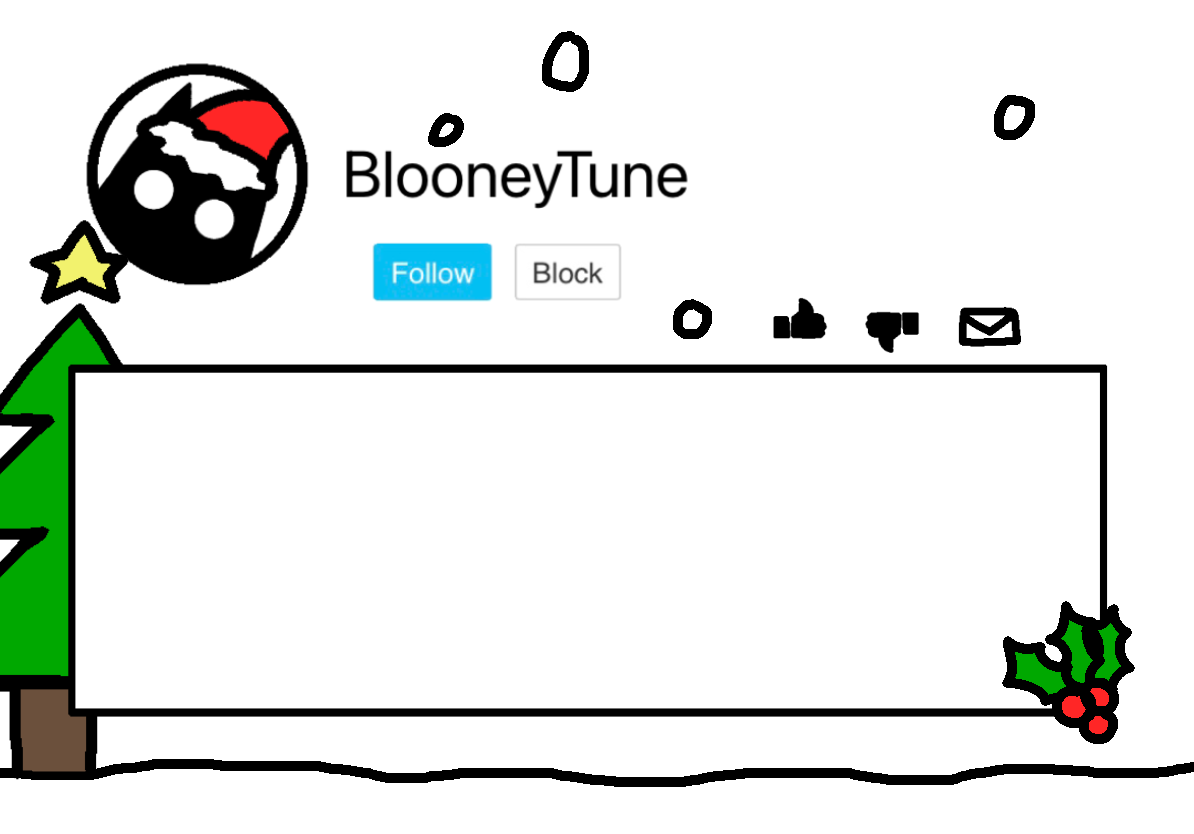 Bloo’s Holiday Announcement Blank Meme Template