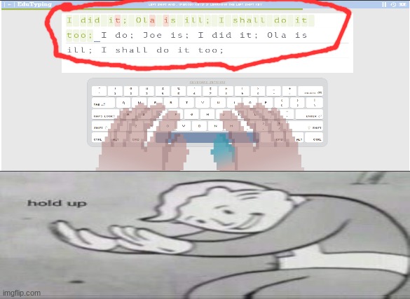 Typing had Confused me now | image tagged in typing,this is not okie dokie,edutyping,school meme,what is this,virus | made w/ Imgflip meme maker