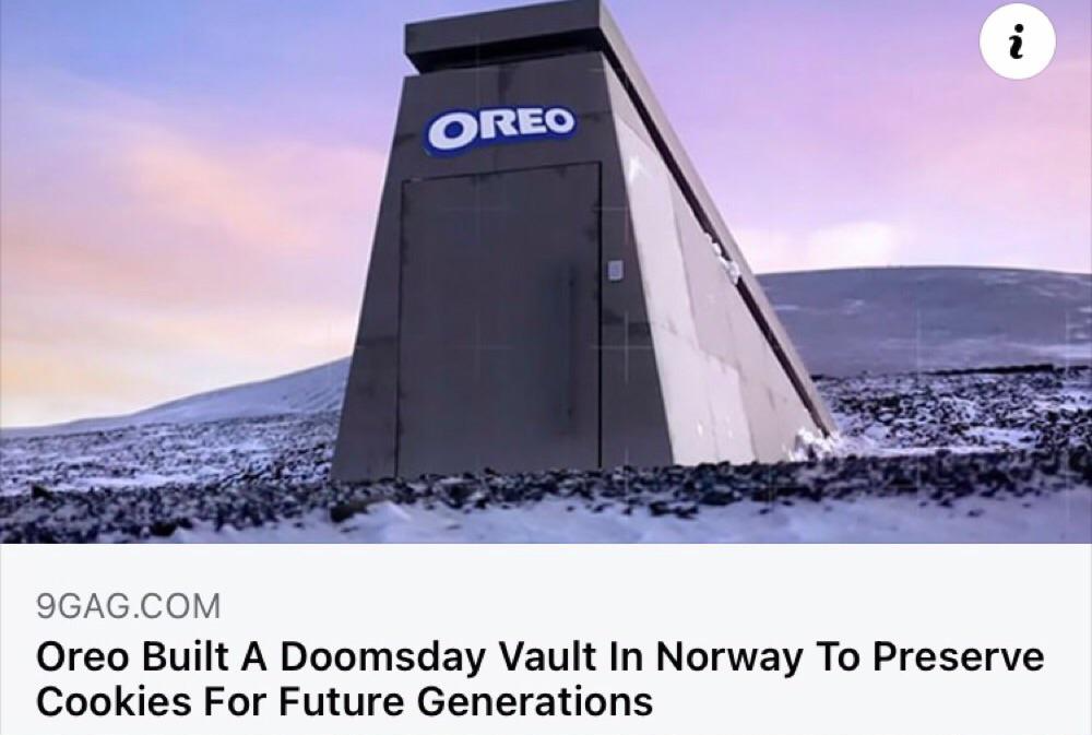 oreo built a doomsday vault