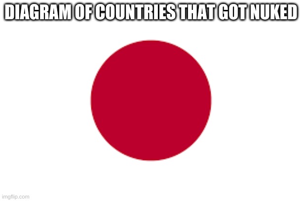 DIAGRAM OF COUNTRIES THAT GOT NUKED | image tagged in funny memes | made w/ Imgflip meme maker