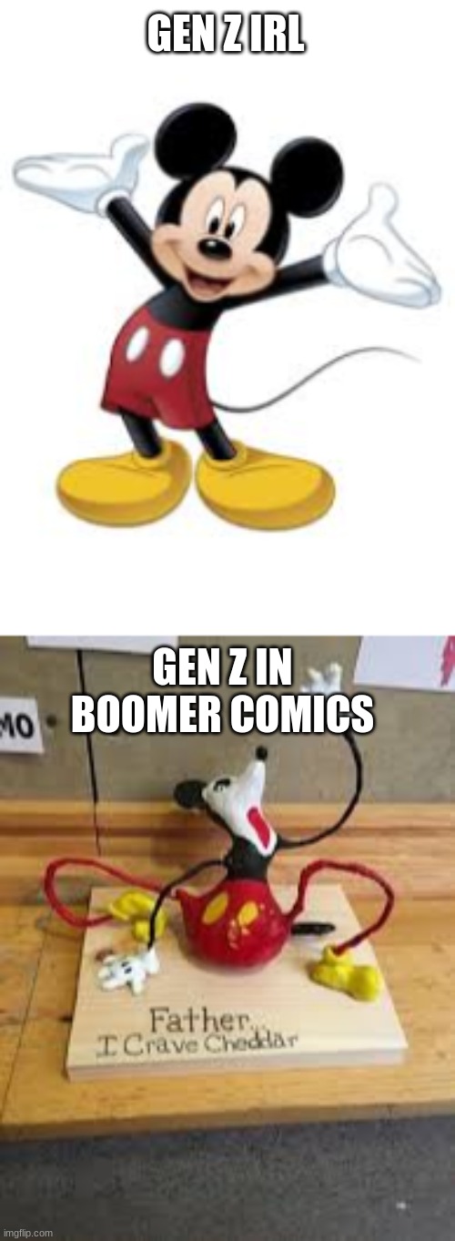 mods if you can make this smaller please do so | GEN Z IRL; GEN Z IN BOOMER COMICS | made w/ Imgflip meme maker