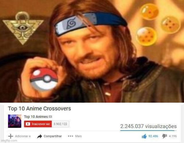 anime crossovers | image tagged in anime | made w/ Imgflip meme maker