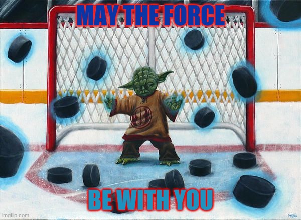 sdafa | MAY THE FORCE; BE WITH YOU | image tagged in yoda hockey | made w/ Imgflip meme maker