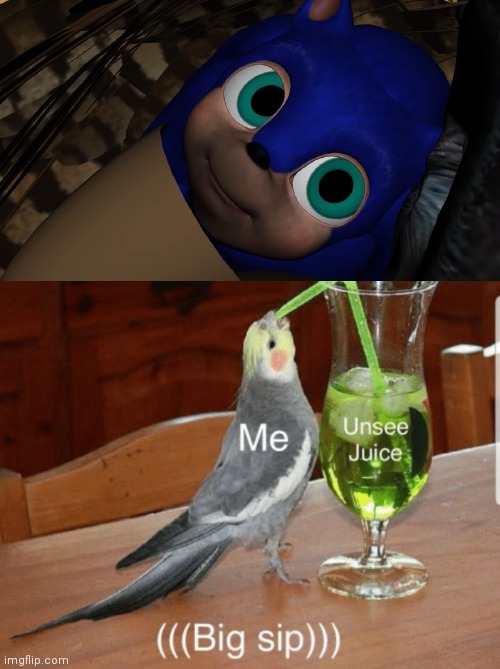 oh no oh no | image tagged in unsee juice,sonic,cursed image | made w/ Imgflip meme maker