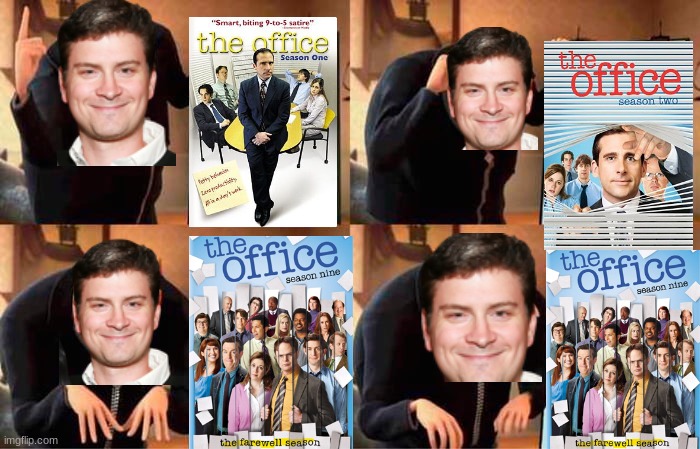 Mike Schur is a boss at making nbc shows | image tagged in memes,gru's plan | made w/ Imgflip meme maker