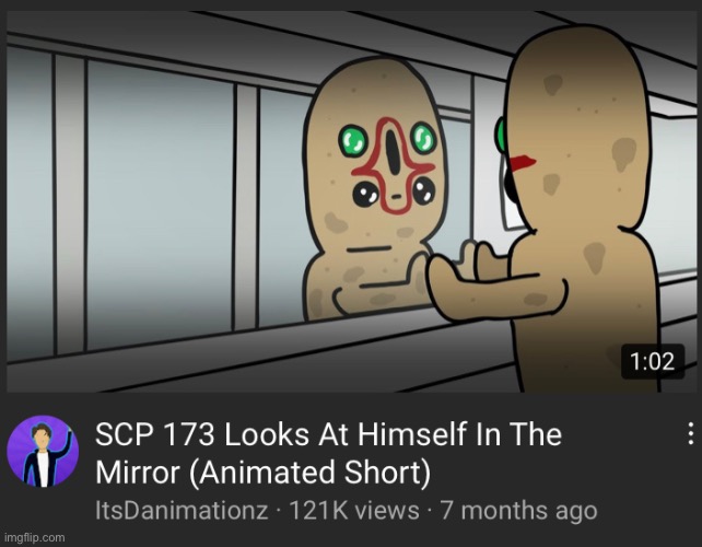 Oh no | image tagged in scp,scp 173 | made w/ Imgflip meme maker
