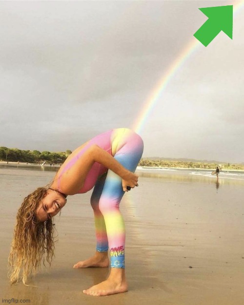 Rainbow girl | image tagged in rainbow girl | made w/ Imgflip meme maker