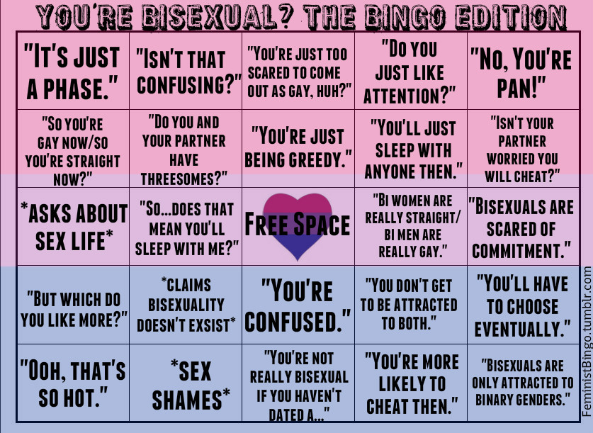 bisexual bingo Blank Meme Template