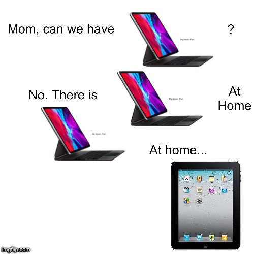 Mom can we have (IPAD PRO) | image tagged in mom can we have | made w/ Imgflip meme maker