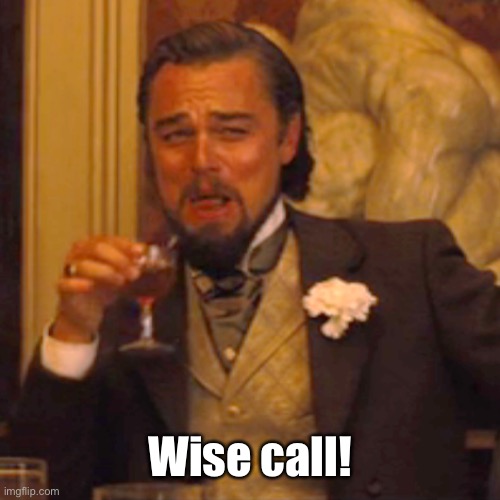 Laughing Leo Meme | Wise call! | image tagged in memes,laughing leo | made w/ Imgflip meme maker