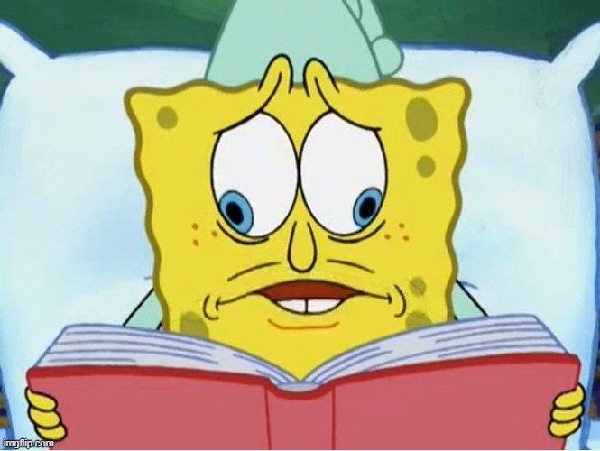 Spongebob book | image tagged in spongebob book | made w/ Imgflip meme maker