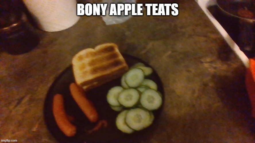 mmm | BONY APPLE TEATS | image tagged in bony apple teats | made w/ Imgflip meme maker