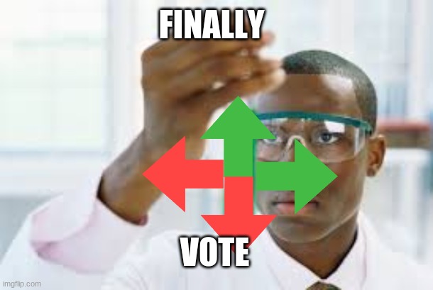 FINALLY | FINALLY; VOTE | image tagged in finally | made w/ Imgflip meme maker
