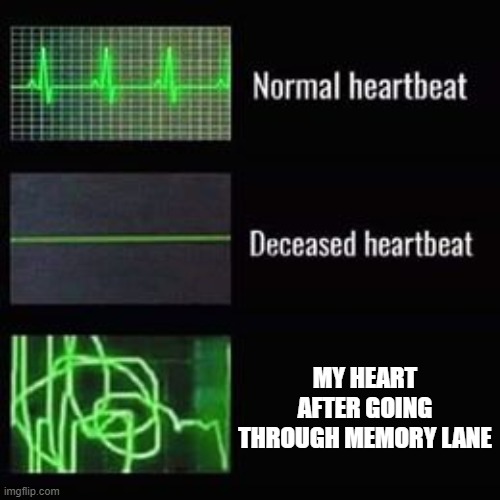 AAAAAAAAAAAAAAAAAAAAAAAAAAAAAAAAAAAAAAAAAAAAAAAAAAAAAAAAAAAAAAAAAAAAAAAAAAAAAAAAAAAAAAAAAAAAAAAAAAAAAAAAAAAAAAAAAAAAAAAAAAAAAAAA | MY HEART AFTER GOING THROUGH MEMORY LANE | image tagged in heartbeat rate | made w/ Imgflip meme maker