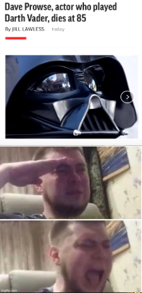 Crying salute | image tagged in crying salute | made w/ Imgflip meme maker
