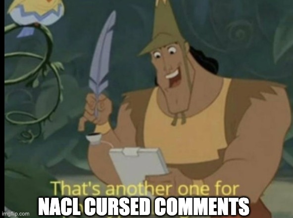Apocalypse Bingo | NACL CURSED COMMENTS | image tagged in apocalypse bingo | made w/ Imgflip meme maker