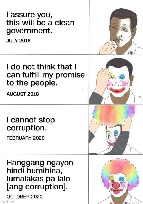 Duterte Clown Blank Meme Template