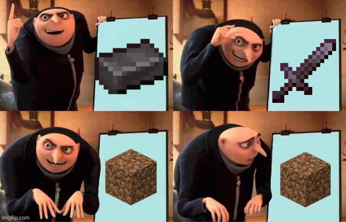 my netherite plan | image tagged in memes,gru's plan | made w/ Imgflip meme maker