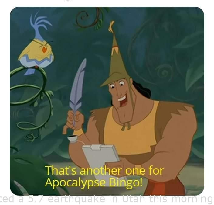 APOCALYPSE BINGO Blank Meme Template