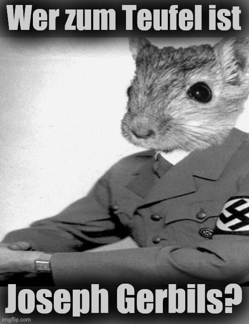 Wer zum Teufel ist; Joseph Gerbils? | made w/ Imgflip meme maker