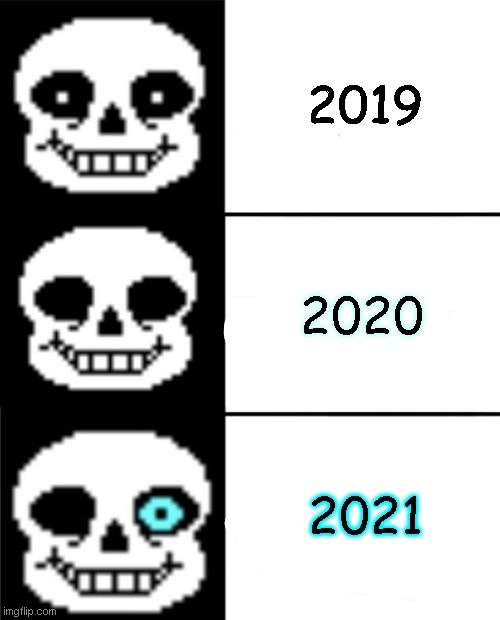 2021 is gonna be hard | 2019; 2020; 2021 | image tagged in sans | made w/ Imgflip meme maker