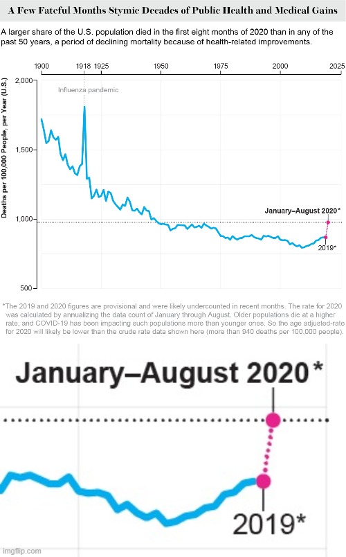 The spike in excess deaths this year (guess why?) helps illustrate the problem | image tagged in excess deaths united states,covid-19,coronavirus,health,pandemic,chart | made w/ Imgflip meme maker