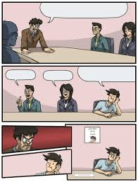 Boardroom Meeting: Good Ending Blank Meme Template