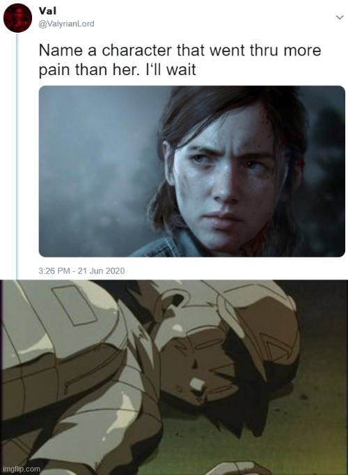 Ash ketchum | image tagged in name one character who went through more pain than her | made w/ Imgflip meme maker