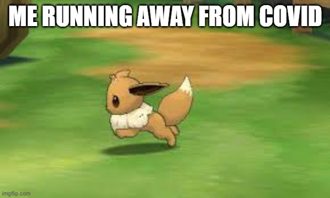 dang covid | ME RUNNING AWAY FROM COVID | image tagged in pokemon | made w/ Imgflip meme maker