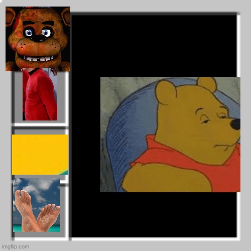 whinnie da pooh | image tagged in minecraft armor meme | made w/ Imgflip meme maker