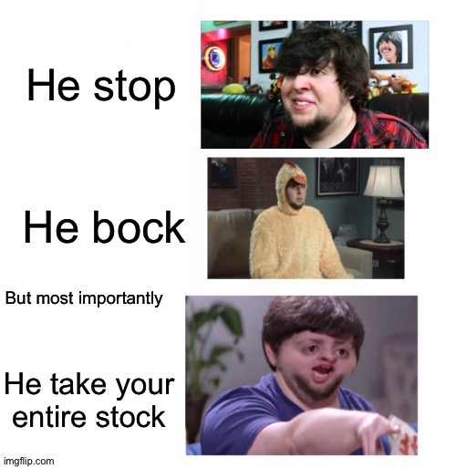 Bring back jontron | image tagged in i'll take your entire stock,jontron,memes | made w/ Imgflip meme maker