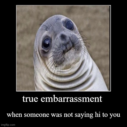 awkward seal | image tagged in funny,demotivationals | made w/ Imgflip demotivational maker