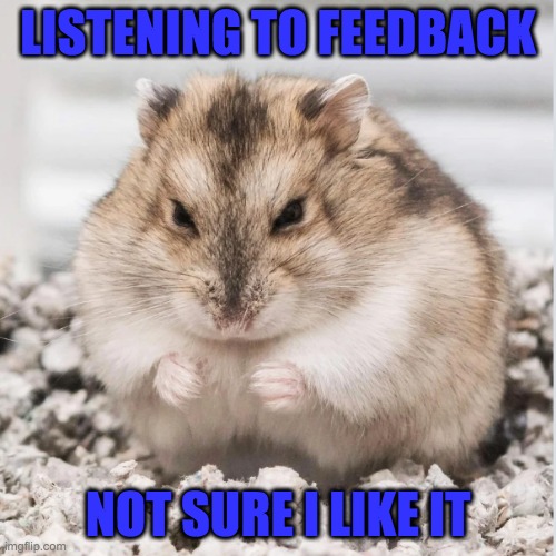 Parent teacher conference time | LISTENING TO FEEDBACK; NOT SURE I LIKE IT | image tagged in you know what you did,ugh,middle school | made w/ Imgflip meme maker