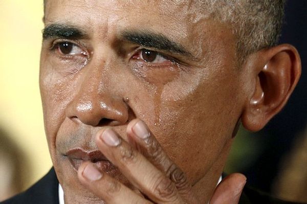 Obama crying Blank Meme Template