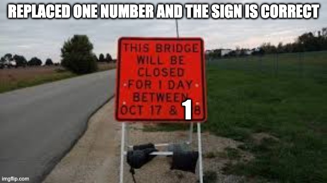 REPLACED ONE NUMBER AND THE SIGN IS CORRECT 1 | made w/ Imgflip meme maker