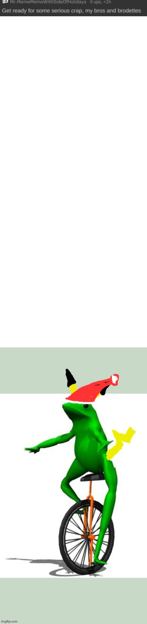 I Should Make Here Comes Dat Pikachu Christmas A Template | image tagged in announcement template,blank white template | made w/ Imgflip meme maker