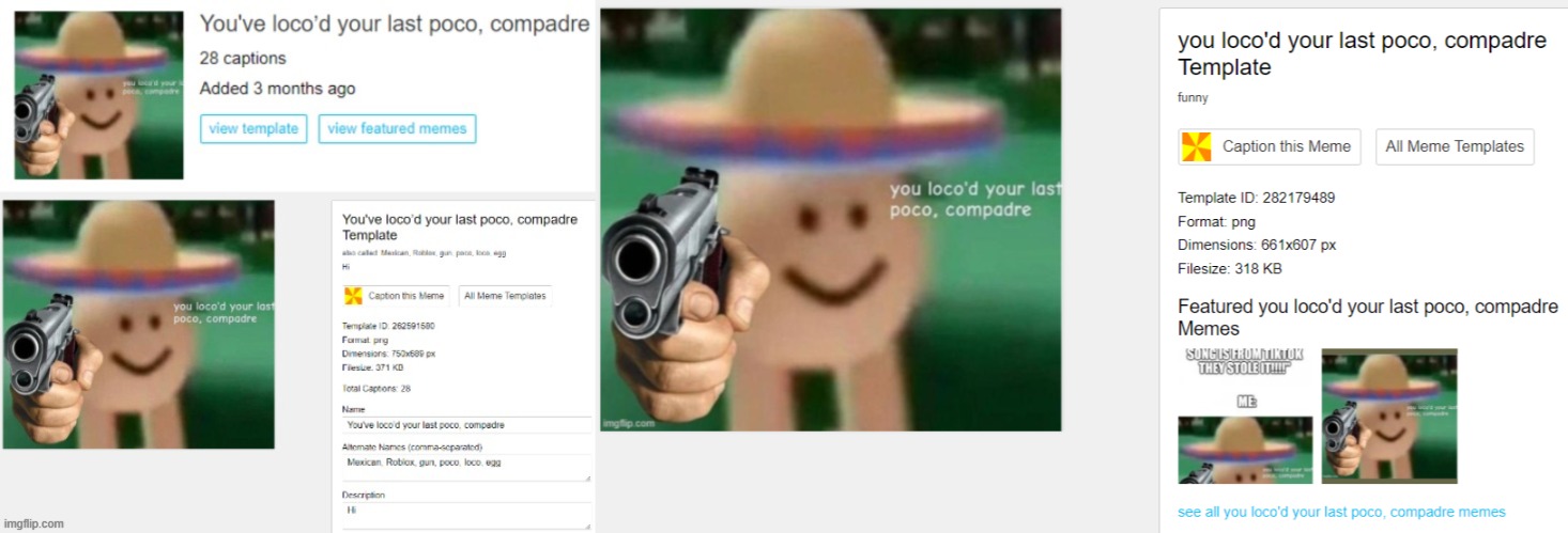 Poco Loco meme from Roblox - Imgflip