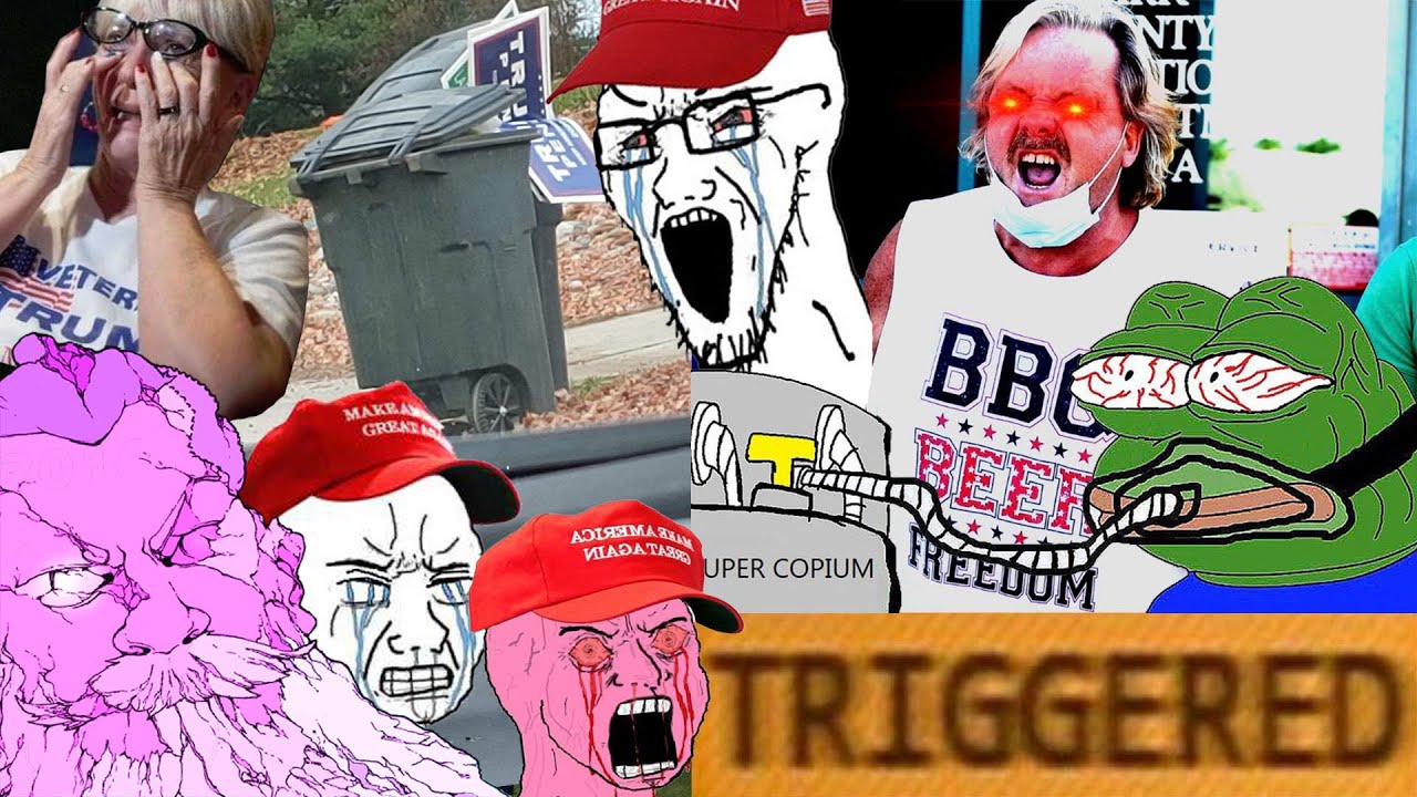 High Quality Triggered trump worshippers Blank Meme Template