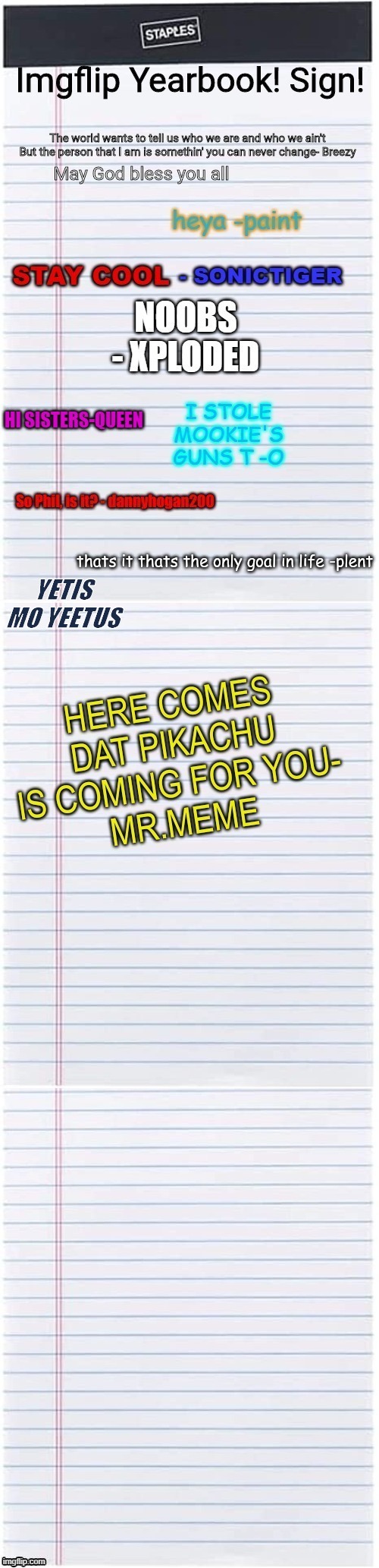 I signed :p | YETIS MO YEETUS | made w/ Imgflip meme maker