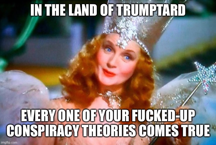 Wheels go round | IN THE LAND OF TRUMPTARD EVERY ONE OF YOUR FUCKED-UP CONSPIRACY THEORIES COMES TRUE | image tagged in donald trump,voter fraud,trump supporters,liars,joe biden,winner | made w/ Imgflip meme maker