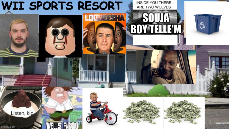 anotha one | WII SPORTS RESORT; SOUJA BOY TELLE'M | image tagged in wallpaper | made w/ Imgflip meme maker