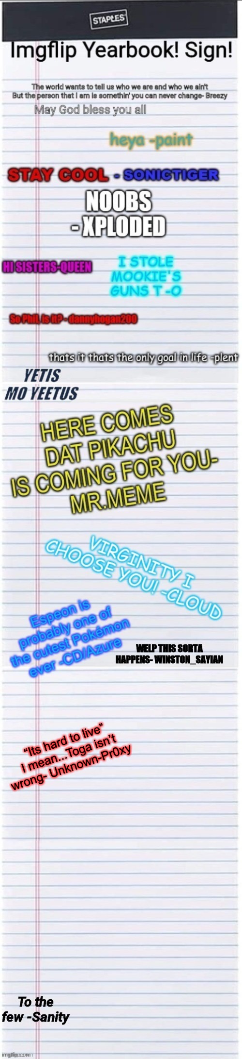 “Its hard to live” I mean...Toga isn’t wrong- Unknown-Pr0xy | made w/ Imgflip meme maker