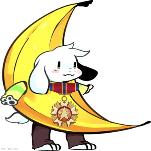 banana asriel | image tagged in banana asriel | made w/ Imgflip meme maker