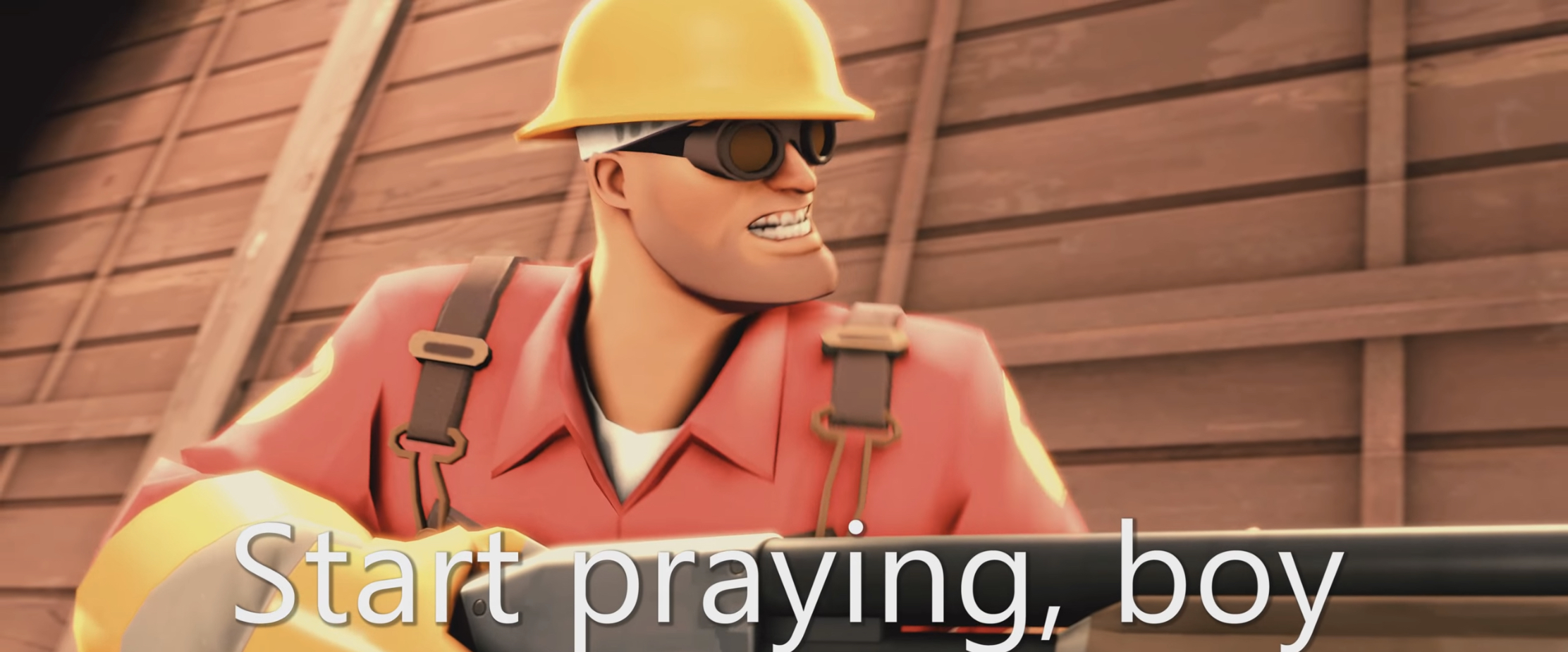 Start praying, boy Blank Meme Template