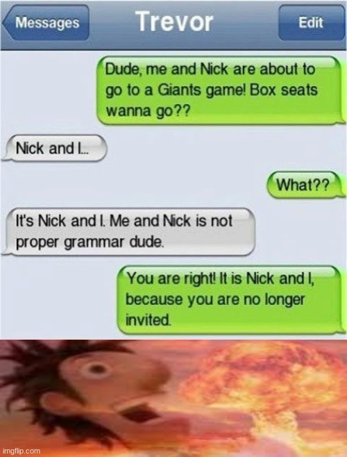 nick go ooooof | image tagged in rekt | made w/ Imgflip meme maker