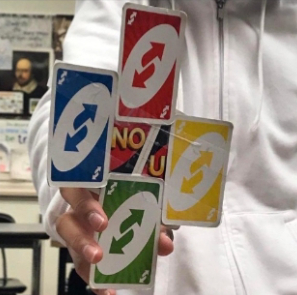 High Quality Ultimate uno reverse Blank Meme Template