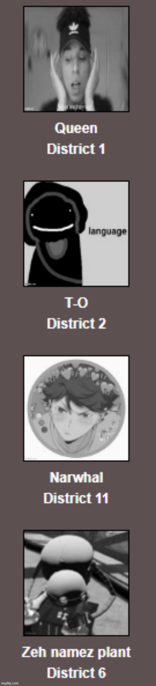 More F's in the chat (N2/D3 part 2) | image tagged in hunger games | made w/ Imgflip meme maker